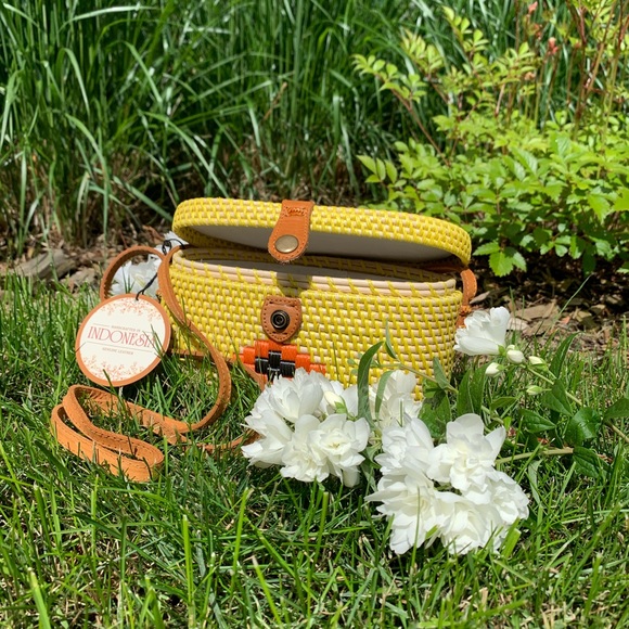 ✨Handmade new boho rattan bag wicker purse - Picture 2 of 6